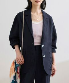 ROPE' / ロペ テーラードジャケット | レーヨンリネン ライトジャケット【セットアップパンツ・ワンピース対応】