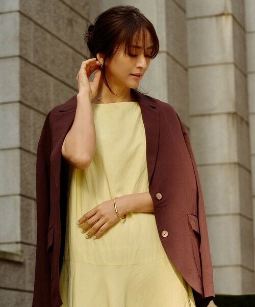 ROPE' / ロペ テーラードジャケット | レーヨンリネン ライトジャケット【セットアップパンツ・ワンピース対応】 | 詳細1