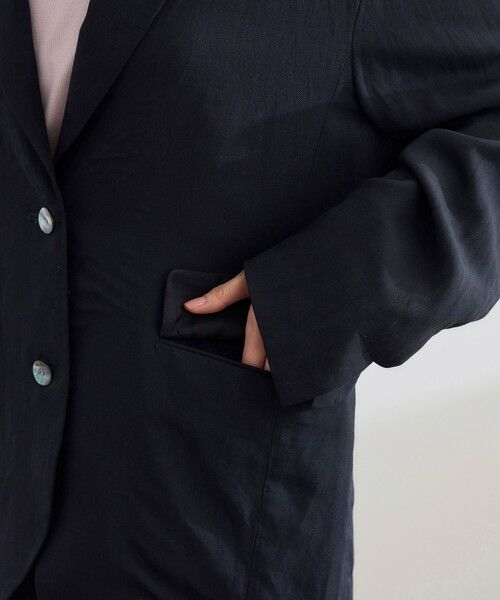 ROPE' / ロペ テーラードジャケット | レーヨンリネン ライトジャケット【セットアップパンツ・ワンピース対応】 | 詳細22