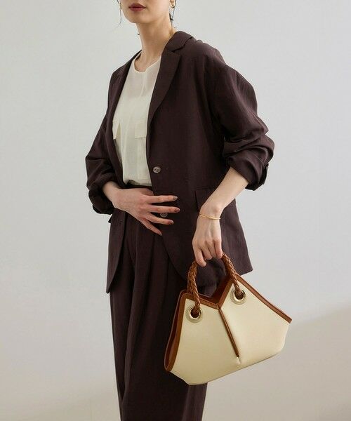 ROPE' / ロペ テーラードジャケット | レーヨンリネン ライトジャケット【セットアップパンツ・ワンピース対応】 | 詳細9