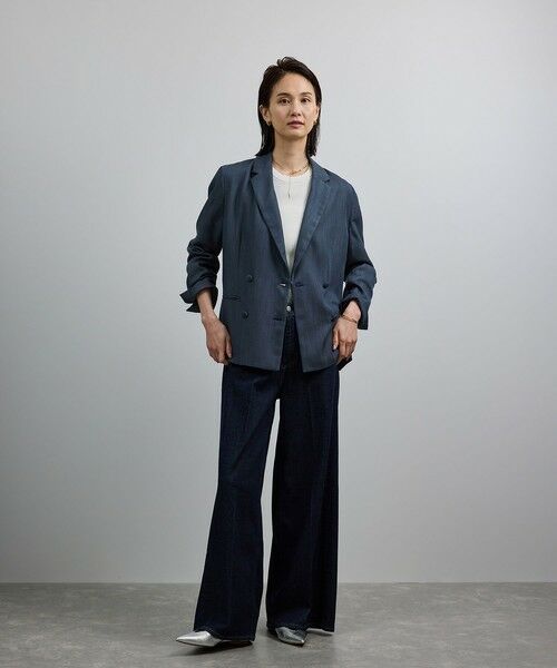 ROPE' / ロペ テーラードジャケット | バックサテンダブルブレストジャケット | 詳細8