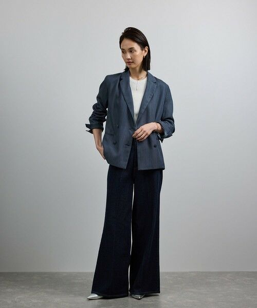 ROPE' / ロペ テーラードジャケット | バックサテンダブルブレストジャケット | 詳細9
