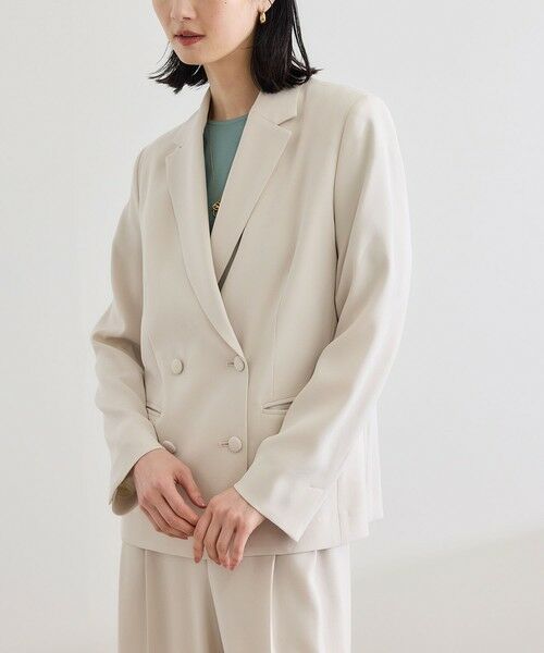 ROPE' / ロペ テーラードジャケット | バックサテンダブルブレストジャケット | 詳細12