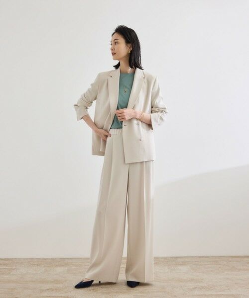 ROPE' / ロペ テーラードジャケット | バックサテンダブルブレストジャケット | 詳細14