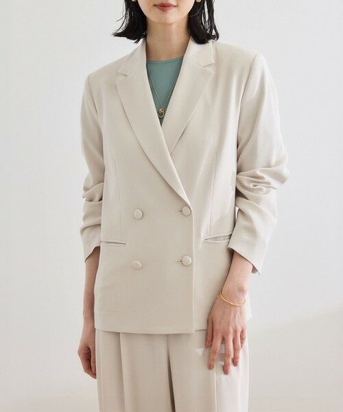 ROPE' / ロペ テーラードジャケット | バックサテンダブルブレストジャケット | 詳細17