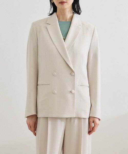 ROPE' / ロペ テーラードジャケット | バックサテンダブルブレストジャケット | 詳細18