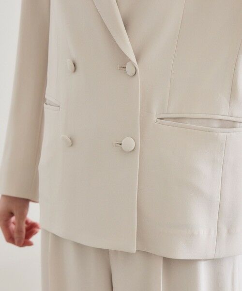 ROPE' / ロペ テーラードジャケット | バックサテンダブルブレストジャケット | 詳細25