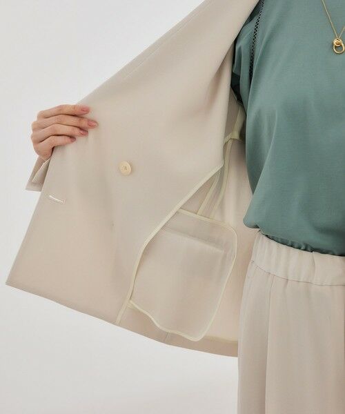 ROPE' / ロペ テーラードジャケット | バックサテンダブルブレストジャケット | 詳細26