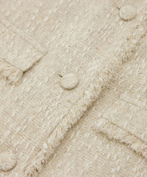ROPE' / ロペ ノーカラージャケット | サマーツイードハーフスリーブジャケット | 詳細21