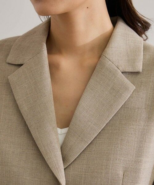 ROPE' / ロペ テーラードジャケット | リネンライク ベルテッドジャケット/セットアップ対応 | 詳細11