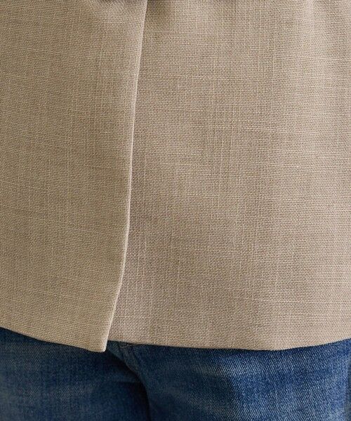ROPE' / ロペ テーラードジャケット | リネンライク ベルテッドジャケット/セットアップ対応 | 詳細15