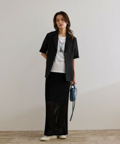 ROPE' / ロペ テーラードジャケット | リネンライク ベルテッドジャケット/セットアップ対応 | 詳細24