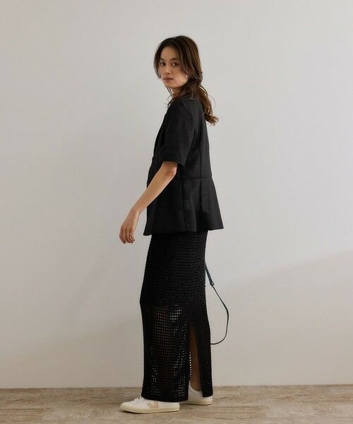 ROPE' / ロペ テーラードジャケット | リネンライク ベルテッドジャケット/セットアップ対応 | 詳細25