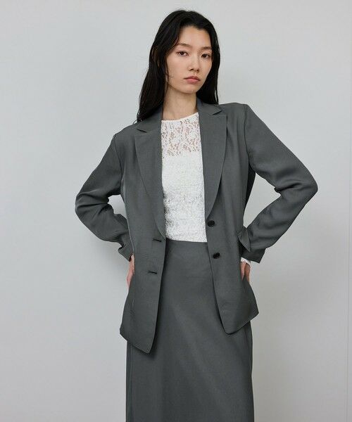 ROPE' / ロペ テーラードジャケット | シアージャケット/セットアップ対応 | 詳細8