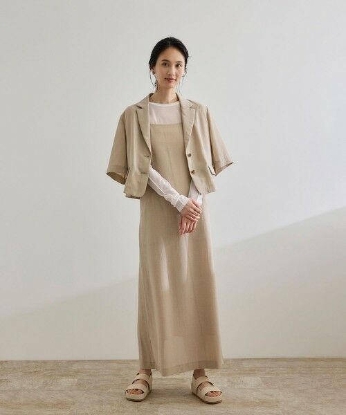 ROPE' / ロペ テーラードジャケット | 【洗える】リネンライクコンパクトジャケット/セットアップ対応【WEB・一部店舗限定】 | 詳細10