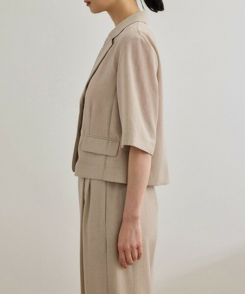 ROPE' / ロペ テーラードジャケット | 【洗える】リネンライクコンパクトジャケット/セットアップ対応【WEB・一部店舗限定】 | 詳細12