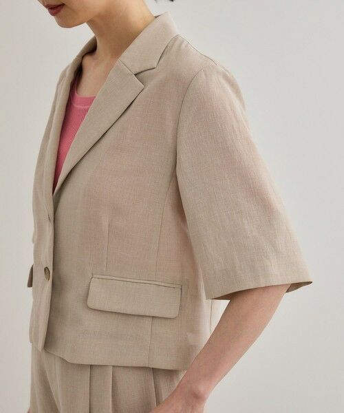 ROPE' / ロペ テーラードジャケット | 【洗える】リネンライクコンパクトジャケット/セットアップ対応【WEB・一部店舗限定】 | 詳細15
