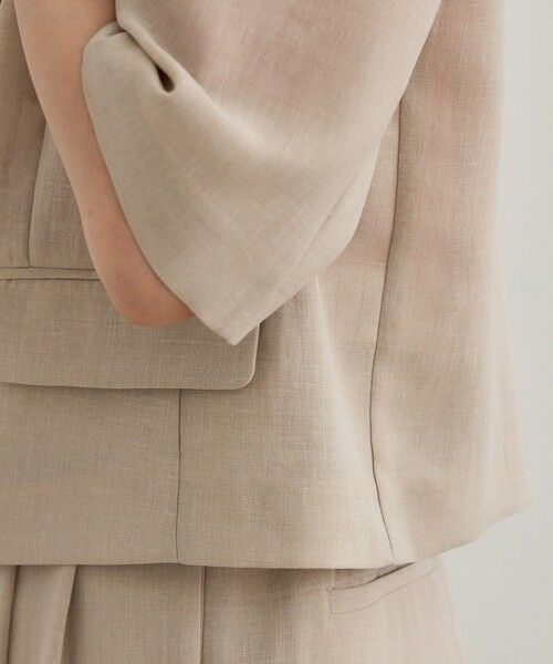 ROPE' / ロペ テーラードジャケット | 【洗える】リネンライクコンパクトジャケット/セットアップ対応【WEB・一部店舗限定】 | 詳細16