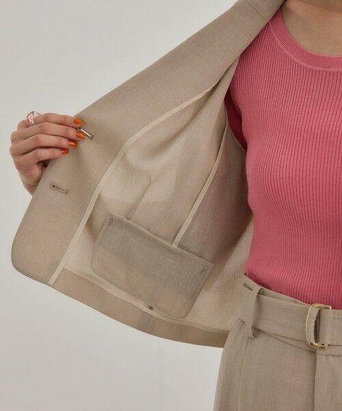 ROPE' / ロペ テーラードジャケット | 【洗える】リネンライクコンパクトジャケット/セットアップ対応【WEB・一部店舗限定】 | 詳細18
