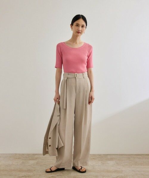 ROPE' / ロペ テーラードジャケット | 【洗える】リネンライクコンパクトジャケット/セットアップ対応【WEB・一部店舗限定】 | 詳細5