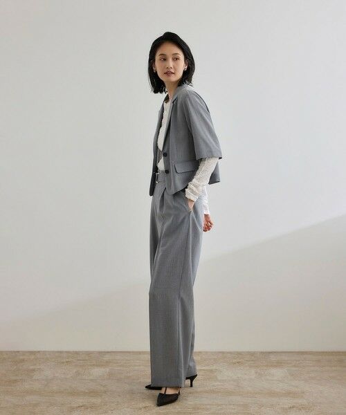 ROPE' / ロペ テーラードジャケット | 【洗える】リネンライクコンパクトジャケット/セットアップ対応【WEB・一部店舗限定】 | 詳細8