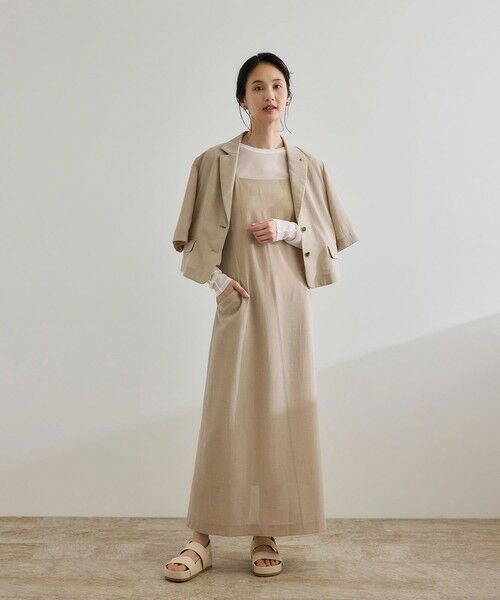 ROPE' / ロペ テーラードジャケット | 【洗える】リネンライクコンパクトジャケット/セットアップ対応【WEB・一部店舗限定】 | 詳細9