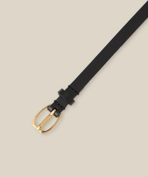 ROPE' / ロペ ベルト・サスペンダー | シグネットバックルナローレザーベルト | 詳細3