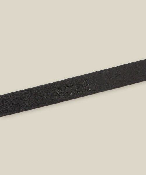 ROPE' / ロペ ベルト・サスペンダー | シグネットバックルナローレザーベルト | 詳細6