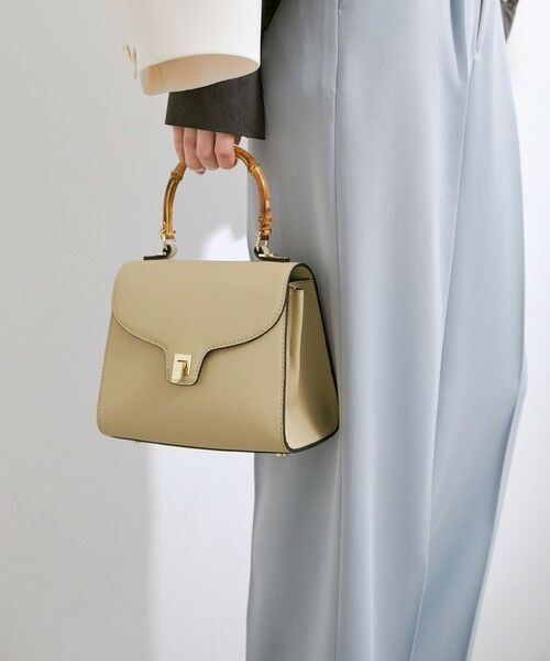 ROPE' / ロペ ショルダーバッグ | リアルレザーバンブートップハンドルバッグ | 詳細1