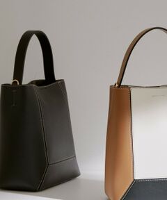 ROPE' / ロペ ハンドバッグ | シームデザインバケットミドルバッグ