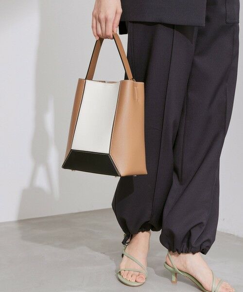 ROPE' / ロペ ハンドバッグ | シームデザインバケットミドルバッグ | 詳細1