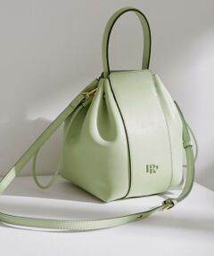 ROPE' / ロペ ハンドバッグ | スプリットレザー RPロゴドロストミニバッグ