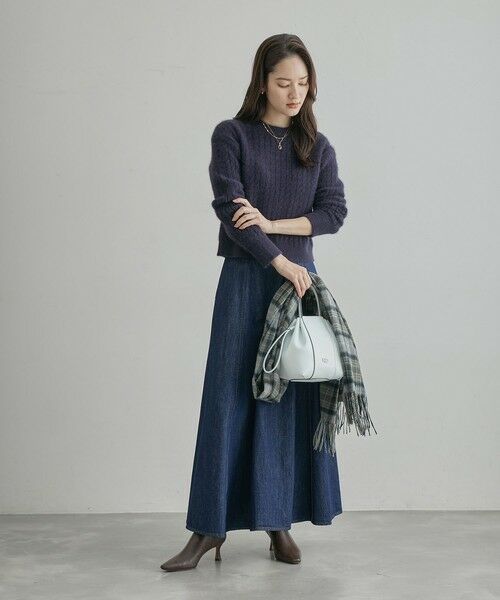 ROPE' / ロペ ハンドバッグ | スプリットレザー RPロゴドロストミニバッグ | 詳細3