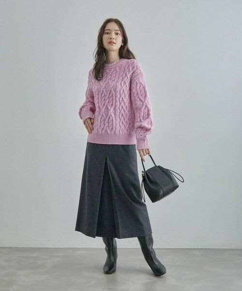 ROPE' / ロペ ハンドバッグ | スプリットレザー RPロゴドロストミニバッグ | 詳細4