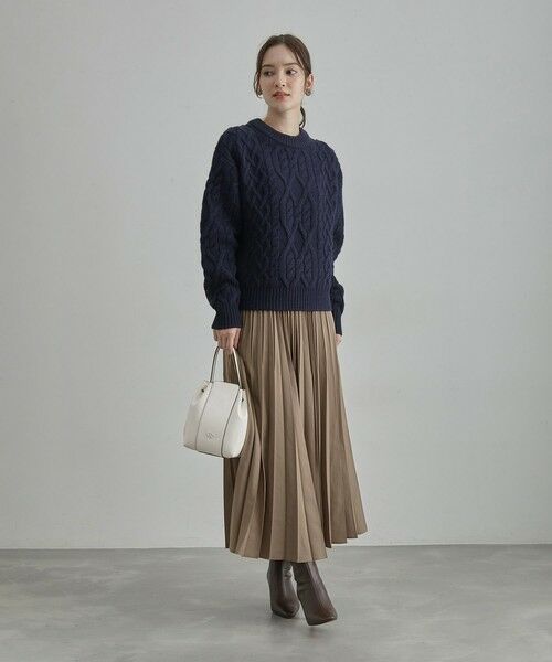 ROPE' / ロペ ハンドバッグ | スプリットレザー RPロゴドロストミニバッグ | 詳細7