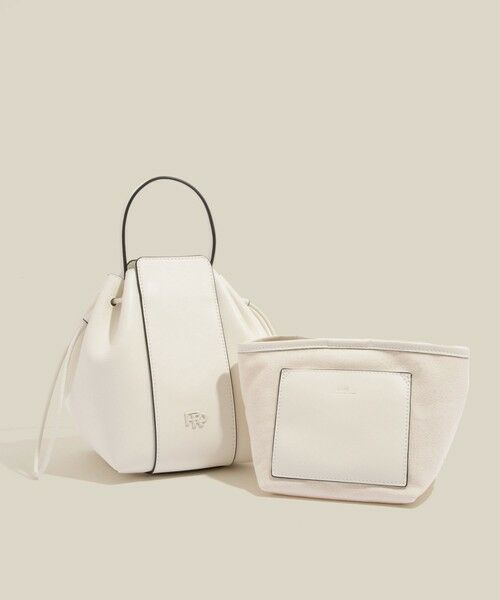 ROPE' / ロペ ハンドバッグ | 【WEB限定】RPロゴ スプリットレザードロストミドルバッグ（ホワイト(10)）