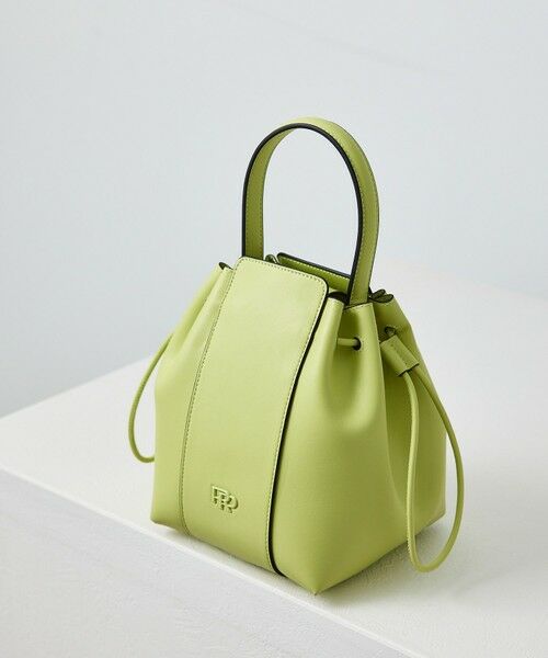 ROPE' / ロペ ハンドバッグ | 【WEB限定】RPロゴ スプリットレザードロストミドルバッグ（ライトグリン(33)）