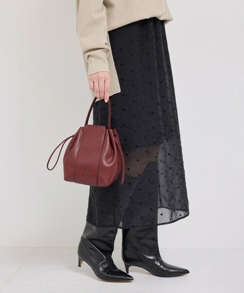 ROPE' / ロペ ハンドバッグ | 【WEB限定】RPロゴ スプリットレザードロストミドルバッグ | 詳細1