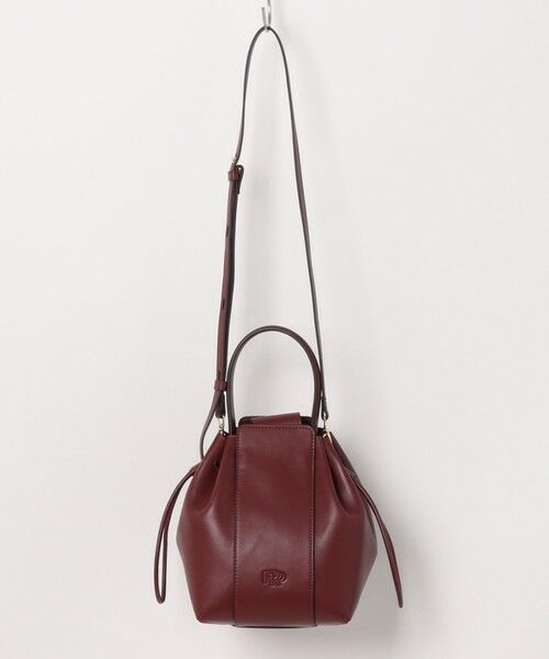ROPE' / ロペ ハンドバッグ | 【WEB限定】RPロゴ スプリットレザードロストミドルバッグ（ワイン(66)）