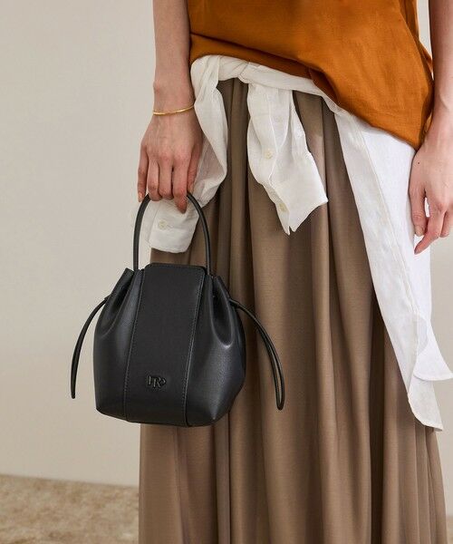 ROPE' / ロペ ハンドバッグ | RPロゴドロストミドルバッグ（ブラック(01)）