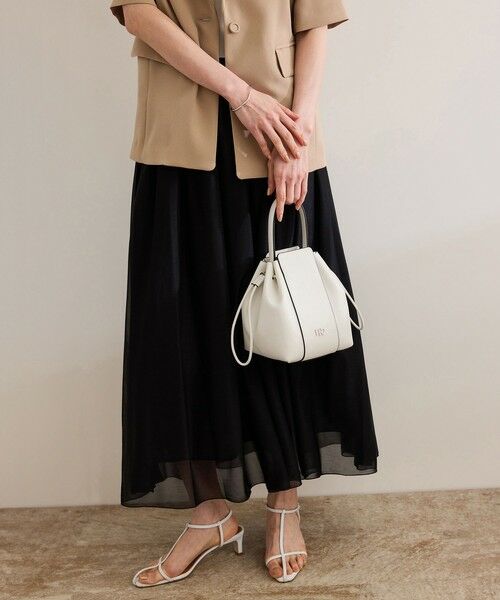 ROPE' / ロペ ハンドバッグ | RPロゴドロストミドルバッグ（ホワイト(10)）