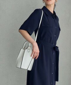 ROPE' / ロペ ハンドバッグ | 2WAYパネルプリーツミドルバッグ