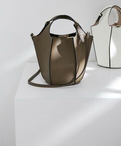 ROPE' / ロペ ハンドバッグ | 2WAYパネルプリーツミドルバッグ