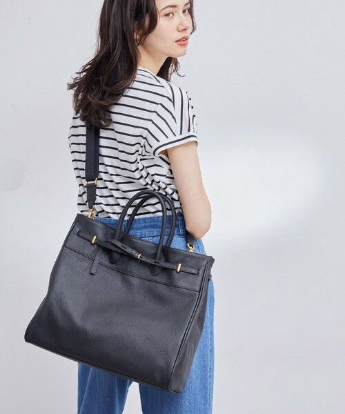 ROPE' / ロペ トートバッグ | リアルレザーナローベルトトート | 詳細22