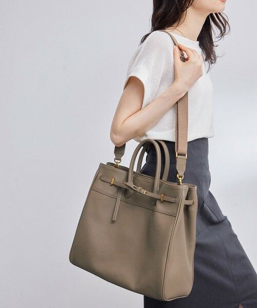 ROPE' / ロペ トートバッグ | リアルレザーナローベルトトート | 詳細5