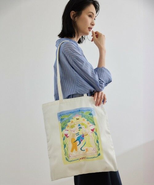 ROPE' / ロペ トートバッグ | 【Kei Nagayama for ROPE'】イラスト入りトートバッグ【A4対応】 | 詳細1