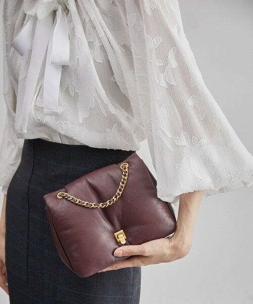 ROPE' / ロペ ハンドバッグ | レザーパフィーフラップチェーンミニショルダー | 詳細1