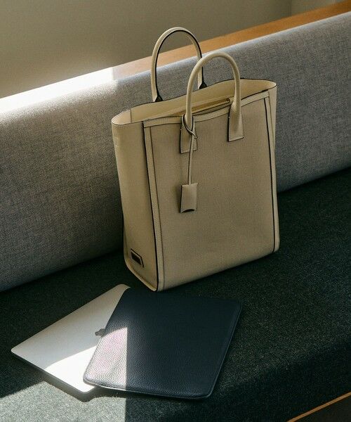 ROPE' / ロペ トートバッグ | 【A4対応】【E'POR】 I BAG（キャンバスコンビ縦型トートバッグ）【通勤】【メディア掲載】【雑誌掲載】 | 詳細1