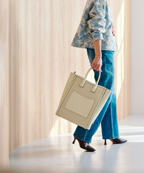 ROPE' / ロペ トートバッグ | 【A4対応】【E'POR】 I BAG（キャンバスコンビ縦型トートバッグ）【通勤】【メディア掲載】【雑誌掲載】 | 詳細16