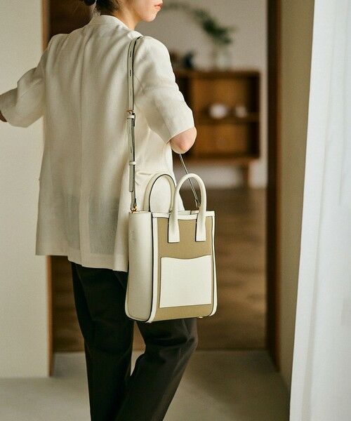 ROPE' / ロペ ハンドバッグ | 【E'POR】 I BAG Medium（キャンバスコンビ縦型トートバッグ） | 詳細10